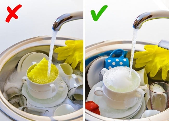 Sağlığımızı Tehdit Eden 10 Masum Hijyenik Alışkanlık 2 bulasik-lavaboya-konmasin