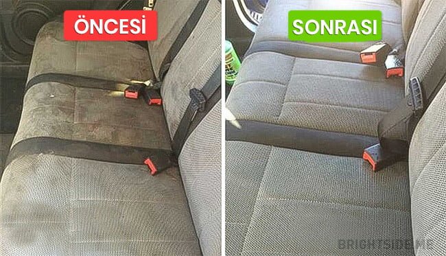 Temizlik Konusunda %100 Denenmiş 11 İpucu! 11 araba koltukları