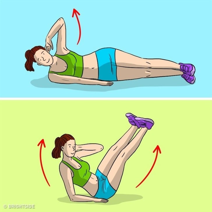 side v up yapan kadın