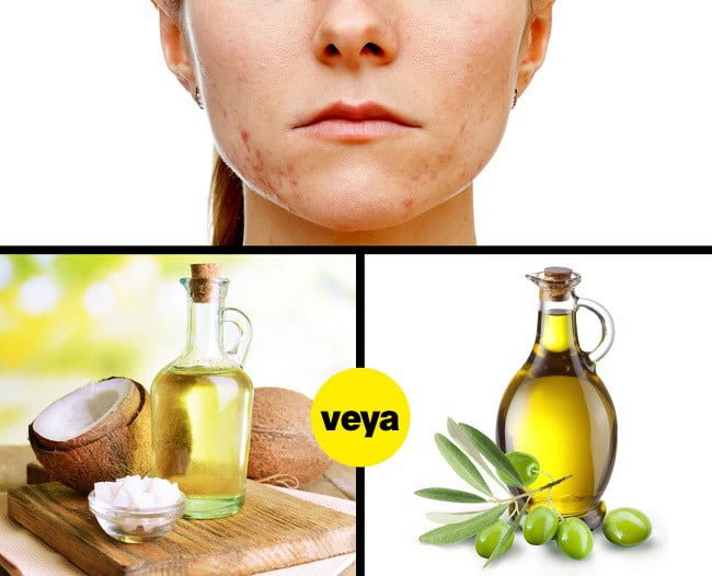 zeytinyağı ve hindistan cevizi yağı