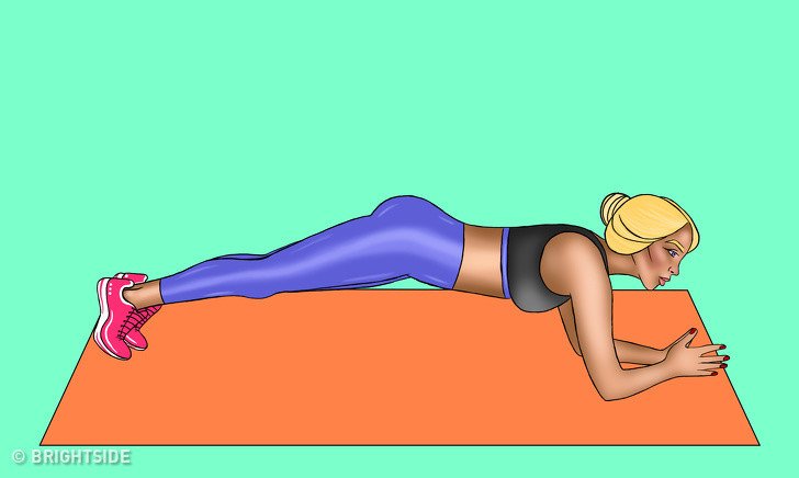 Sadece 1 Ayda Göbek Eriten En Etkili 8 Hareket 12 plank