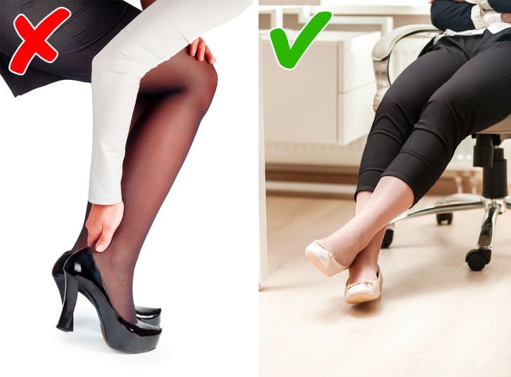 Varisli Damarlardan Kurtulmak İçin 10 Doğal Tedavi ve Egzersizler 15 topuklu ayakkabı