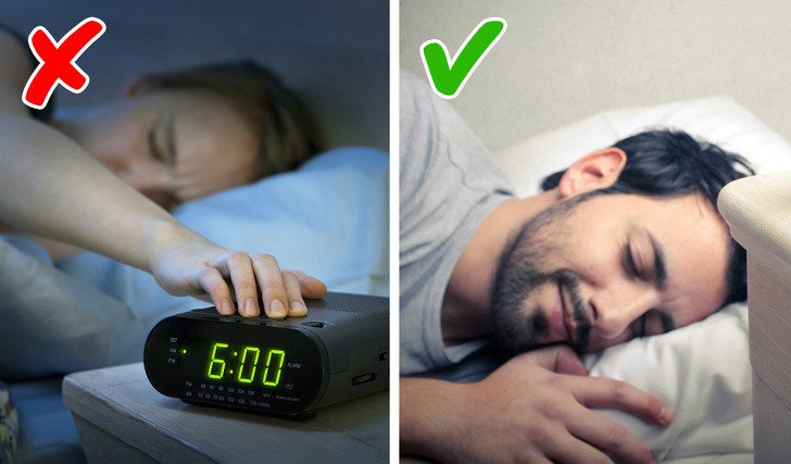 Sağlıklı Bir Yaşam için Doğru Bildiğimiz 10 Yanlış 9 alarmla uyanmak ve vücut saatiyle uyanmak