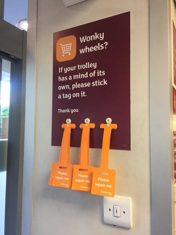 Bunları İcat Edenlerin Nobel Ödülü Alması Gerek 12 bozuk alışveriş arabası tamir kartları