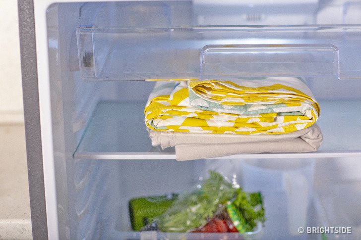 buzdolabında nevresim