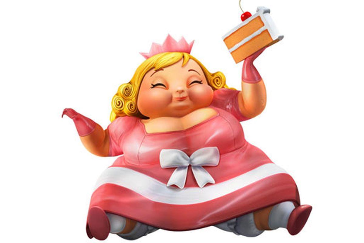 kek yiyen obez kadın