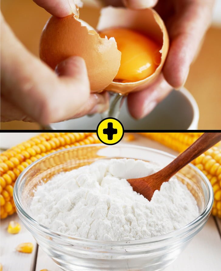 mısır unu ve yumurta