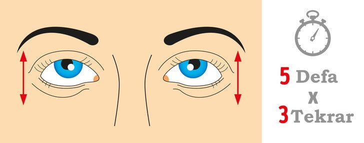 yukarı asağı göz hareketi