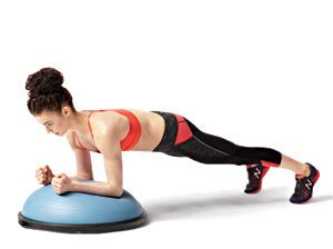 bosu topu ile plank
