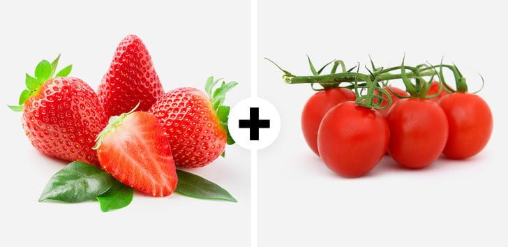 Dişlerinizdeki Tartar Lekelerinden Kurtulmanın 10 Etkili Yolu 8 çilek ve domates