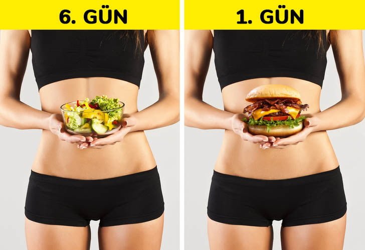 2 Haftada kilo vermek ister misiniz? 9 bir gun diyetibozmak
