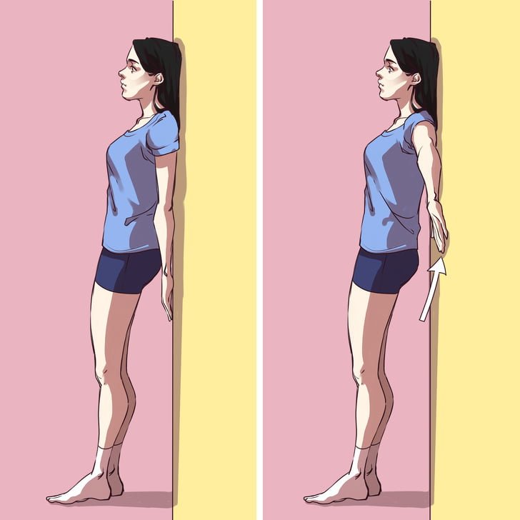 Lenf Kanseri Olmamak İçin 7 Egzersiz 4 duvara yaslanmak