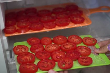 buzlukta donmuş domates