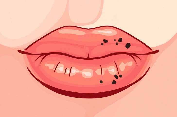 dudaklarda kara leke olusumu1