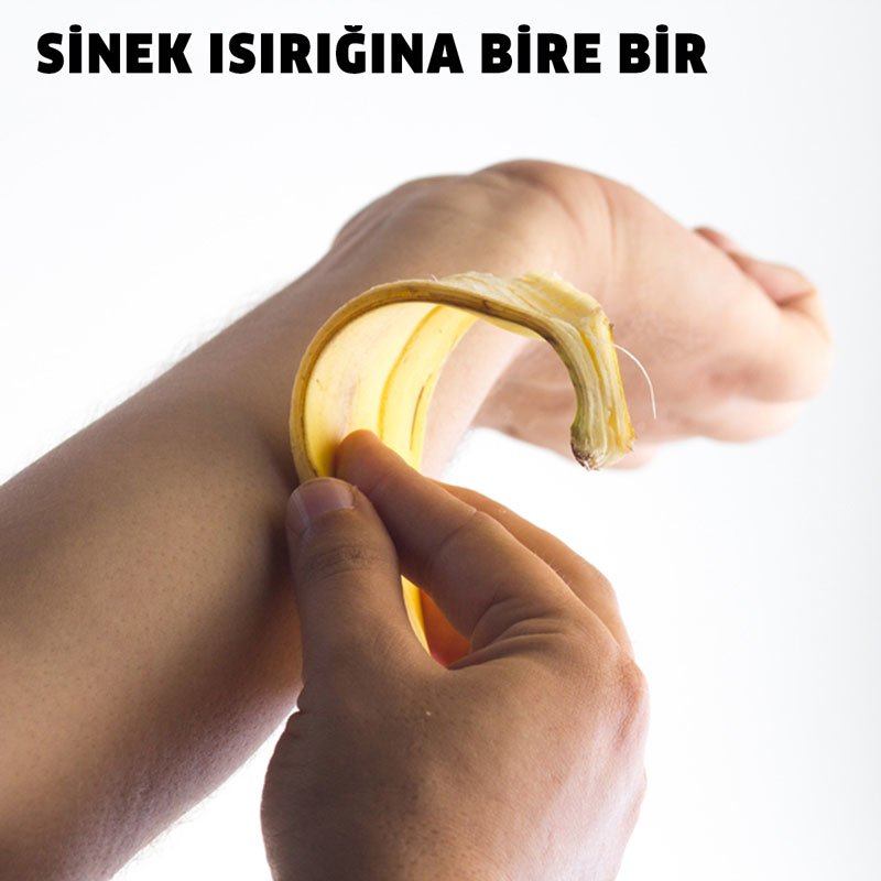 Muz Kabuğunu ile Yapılabilecek 6 Muhteşem Fikir 6 sinek isirigi