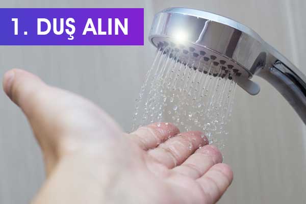 duş alın