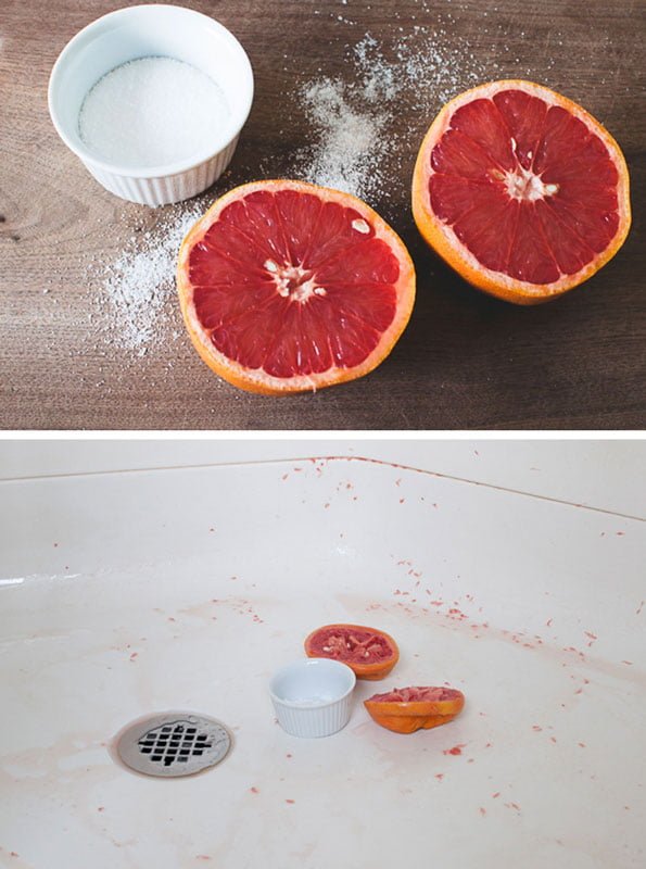 Dipten Tırnağa Ev Temizliği İçin 22 İpucu 19 greyfurt tuz