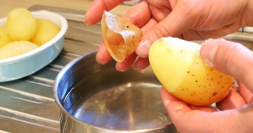 Bu Yöntemle Patatesler Çok Daha Hızlı Haşlanacak! 1 patateskabugu