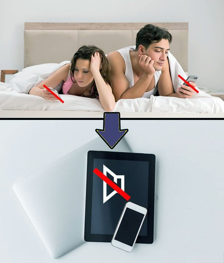 Evliliğinde Mutlu Olanların Uyumadan Önce Yaptığı 6 Şey 3 telefon