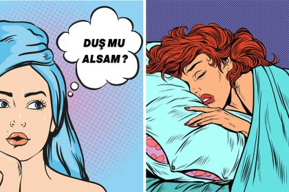 uyumadan once dus almak