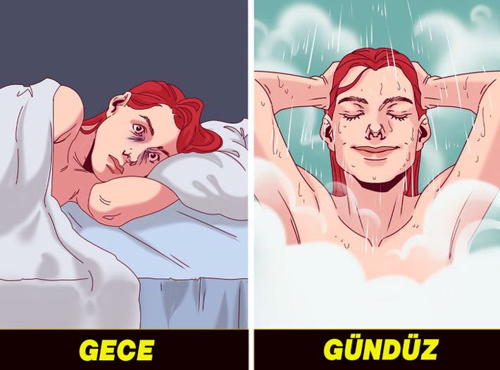 Uyumadan Önce Duş Almak Doğru Mu? 4 uyumak